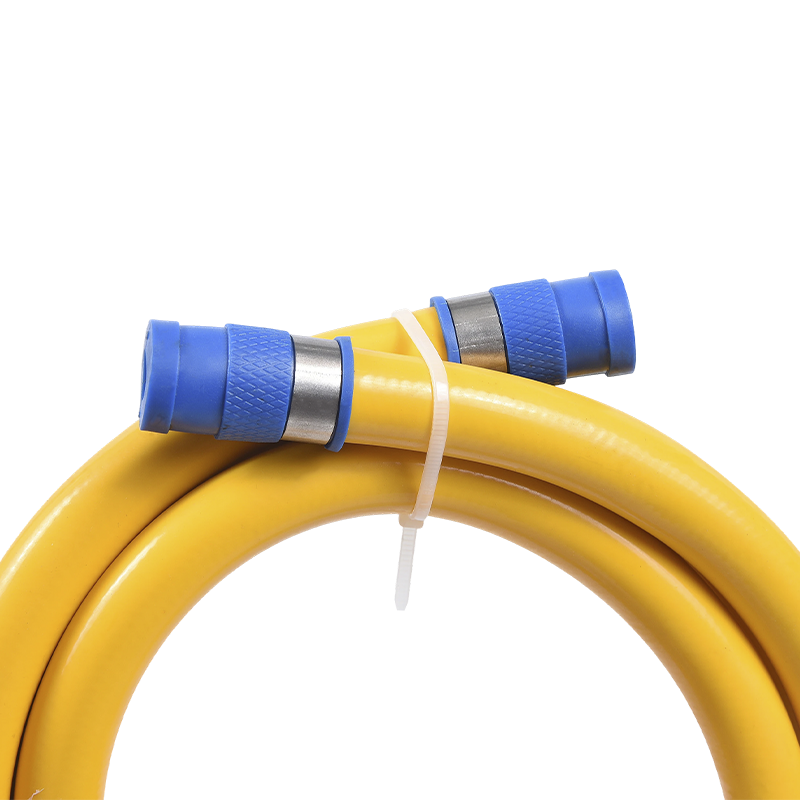 Tubo Gas Flessibile In PVC Giallo In Acciaio Inossidabile